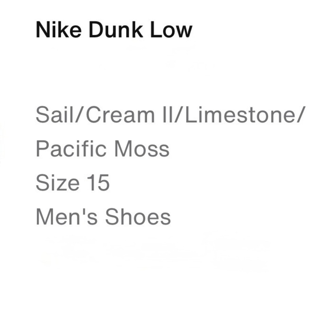 Nike Dunk Low Pacific Moss Men's Sneakers Brand New Authentic with Box - Picture 7 of 7